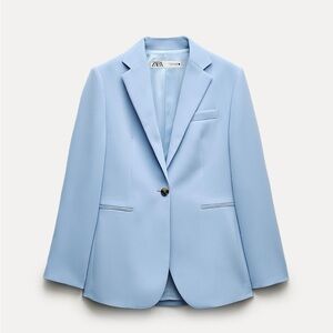 Zara Women's Sky Blue Suit Jacket